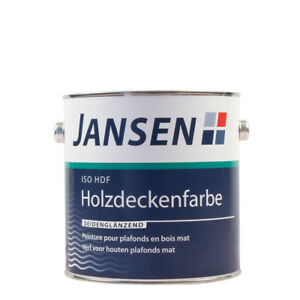 Jansen ISO-HDF Holzdeckenfarbe 2,5L weiß matt/seidenglänzend