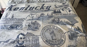 Kentucky Memoritive Throw Blanket Tapestry Kentucky Derby 68 inches X 48 inches - Picture 1 of 22