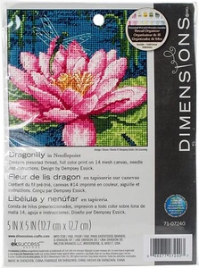 Dimensions Dragon Lily Needlepoint Kit 5'' x 5'' - Bild 1 von 4