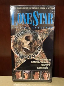 LONE STAR VHS Sealed RARE Screener McConaughey Kristofferson Peña NEW Watermarks - Picture 1 of 6