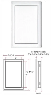"Luz de carro J-Block 071 espiga beige 8x12x3/4-11/4"" revestimiento de vinilo montaje jumbo" Foto 1 de 4
