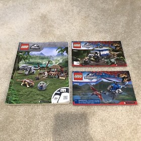 Lego Jurassic World Building Instructions Manual Books Lot 75941 75915 75917