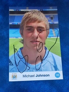 Michael Johnson Signed Promo Club Card Manchester City - Picture 1 of 2