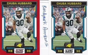 Chuba Hubbard CAROLINA PANTHERS 2023 SCORE RED VALUE PACK & SILVER Base 50 - Picture 1 of 3