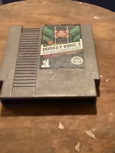donkey kong 3 nes nintendo 5 Screw Authentic - working cart And Sleeve, Tested - Picture 1 of 6