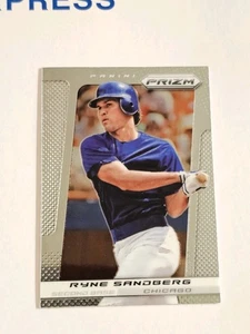 2013 Panini Prizm Ryne Sandberg #186 Chicago Cubs Baseball Chrome Card ✨️ - Foto 1 di 2