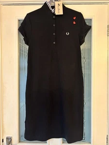 Amy Winehouse X Fred Perry Dress Black & White - Picture 1 of 5