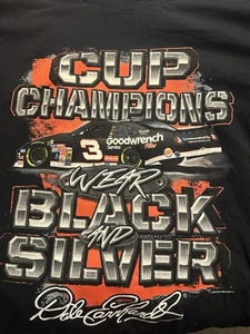 Dale Earnhardt SR #3 NASCAR Cup Champions Wear schwarz silber Erwachsene schwarzes Shirt  - Bild 1 von 5
