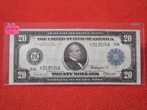 1914 $20 FEDERAL RESERVE NOTE CIRC Fr#1004 BF#13 DALLAS, TEXAS #MF-4626 - Picture 1 of 2