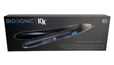 Bio Ionic 10X Pro Styling Iron 1" Nano Ionic-with Vibrating Plates Brand New - Image 1 of 4