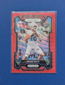 New England Patriots - Drake Maye RC - Red Wave - Prizm Draft Picks 2024 #103 - Picture 1 of 2