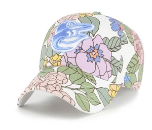 Women's '47 White Baltimore Orioles Florentina Clean Up Adjustable Hat - Picture 1 of 2