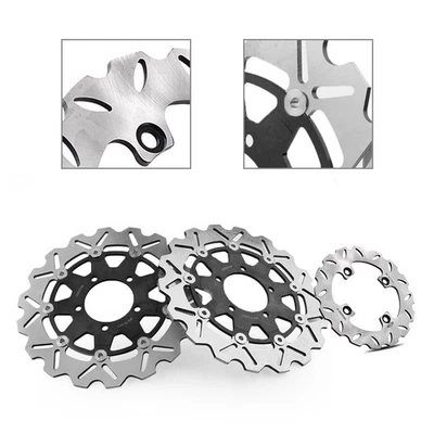 Front Rear Brake Disc Rotor Fit Kawasaki ZX6R NINJA600 ER6F 650 VERSYS 650 Z1000 Foto 1 de 4