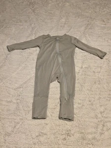 Unisex Scainf Baby Reißverschluss Footie Einteiler Pyjama grün Bambus Schlafanzug Neugeborene - Bild 1 von 7