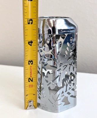 Bath & Body Works fall soap sleeve holder silver tone metal leaves leaf cutout - Image 1 of 4