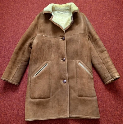 Vintage Oakleaf Leathercare Sheepskin Coat Brown Ladies Size 14 - Image 1 of 4