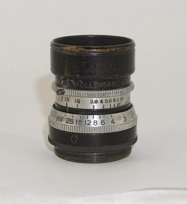 Lente de montaje Wollensak Cine Velostigmat 1 pulgada 25 mm f1,5 C Foto 1 de 4