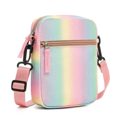 Kids Purse for Girls Crossbody Bag Rainbow Glitter Purses for Kids Age 5 6 7 ... - Image 1 of 4