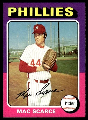1975 Topps Vintege Baseball Card Mac Scarce Philadelphia Phillies #527 - Image 1 of 2
