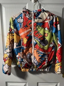 retro 90s nickelodeon Rugrats Windbreaker Kids Sz 10/12 - Picture 1 of 5