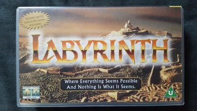 Labyrinth. VHS Cassette Video. David Bowie, Jennifer Connelly. 1986 - Image 1 of 3