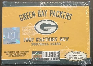 Juego sellado de fábrica Green Bay Packers 1997 cubierta superior elección de coleccionista - Imagen 1 de 1