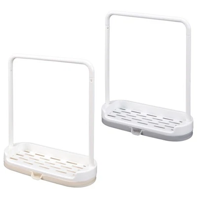  2Pcs Kitchen Storage Shelf Geschirrtuchhalter Non-Punching Towel Shelf Dishrag - Bild 1 von 4