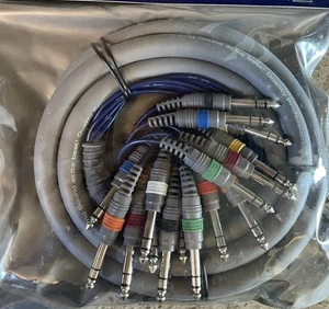 Jade Audio Snake 8 Channel Cable 8 Feet Pure Recording Sound Professional Cable - Picture 1 of 3