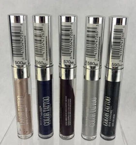 5 Stück Maybelline Color Tattoo Eye Chrome Lidschatten Sammlung 500 560 - 590 - Bild 1 von 11
