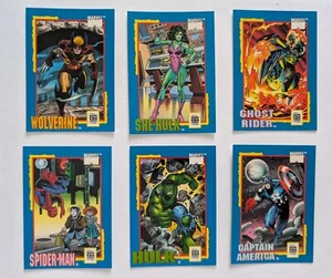 Trading Card Treats Marvel Comics Card Set Impel Six Cards Wolverine, She-Hulk.+ - Picture 1 of 24
