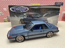 1 18 GMP 1989 Ford MUSTANG 5.0 LX Coupe Medium Shadow Blue Detroit Speed Inc