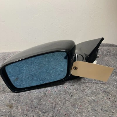 2004-2008 Acura TL Espelho Lateral Frontal Esquerdo Driver Powered Azul Matiz Preto - Imagem 1 de 4