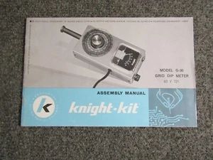 Kit Knight medidor de inmersión en rejilla manual ~ G-30 ~ original ~ radioaficionados - Imagen 1 de 3