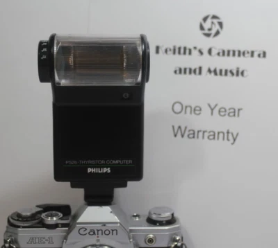 Flash de cámara Phillips P526 de garantía de 1 año para Canon AE-1 AE-1 Program Pentax K1000 Foto 1 de 4