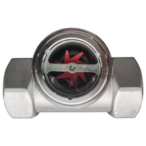 Sight Flow Indicator by PRM 1-1/2 Inch FNPT 304 SS PTFE Seal and Impeller - Picture 1 of 5