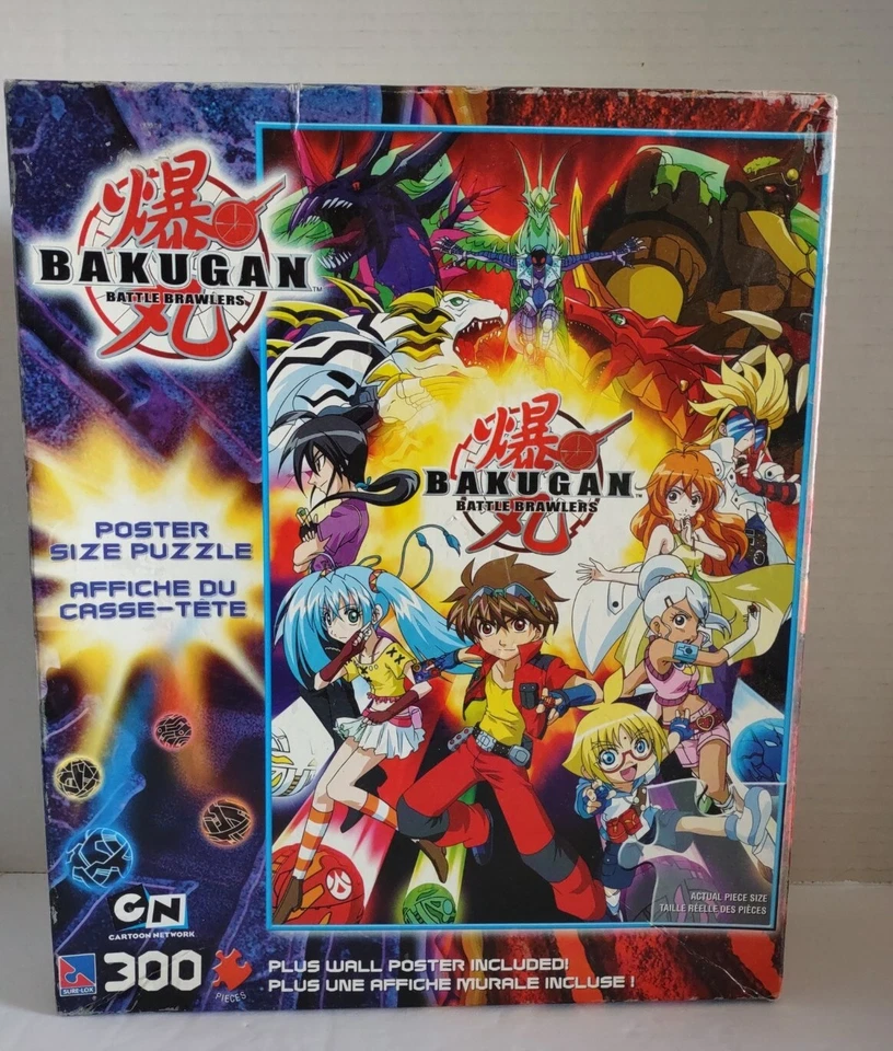 2008 年 Bakugan Battle Brawlers 300 件拼图海报尺寸带墙海报全新未拆封 — 第 1/4 张图片