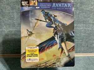 Avatar The Way Of Water 4K UHD Steelbook + Blu Ray , Digital Code Sealed - Picture 1 of 7