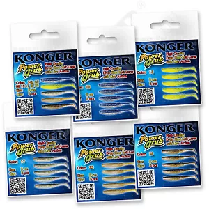 5cm Soft Lure 5 or 10 Pack Jig Drop Shot Bait Set Perch Canal LRF Grub Minnow - Picture 1 of 9