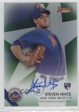 2015 Bowman's Best of Green Refractor /99 Steven Matz #B15-SMA Rookie Auto RC