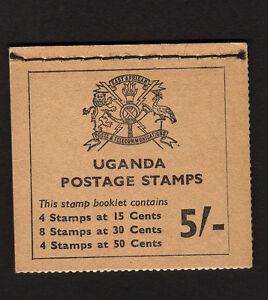 UGANDA 1965 5/- COMPLETE BOOKLET SB3.