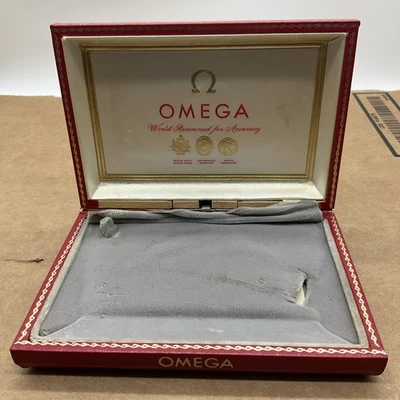 Caixa de relógio vintage Omega Constellation vermelha Seamaster - Imagem 1 de 4