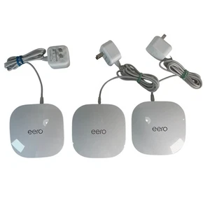 Eero J010001 Home WiFi System Mesh Router 3-Pack Wireless Internet Network - Picture 1 of 10
