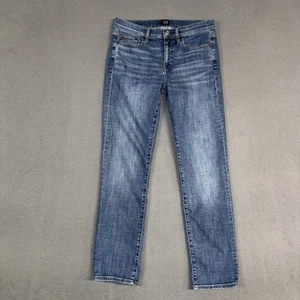 Gap 1969 Jeans Women’s 6/28P Blue Classic Straight Denim Stretch Cotton Blend - Picture 1 of 12