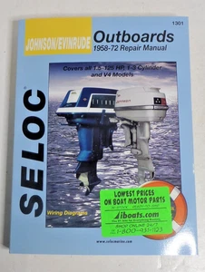 Seloc Boat motor repair manual Johnson/ Evinrude outboards 1958-72 - Picture 1 of 1