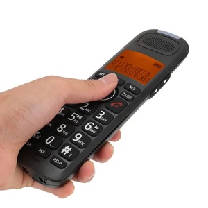 Expandable Cordless Phone With Answering System Backlit Display Alarm Clock ND - Afbeelding 1 van 12