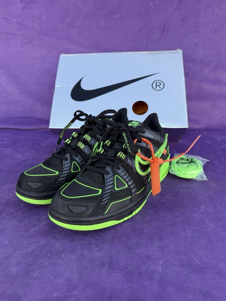 Size 8 - Nike Air Rubber Dunk x Off-White Low Green Strike - Image 1 of 4