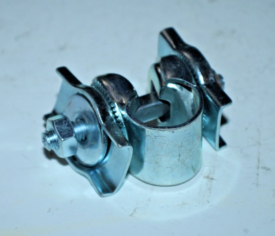 Braçadeira de selim de bicicleta Pyramid Cruiser trilho plano #49023 aço prata para café vintage - Imagem 1 de 4