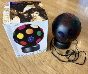 VINTAGE SPENCER GIFTS BALL OF LIGHT DISCO BALL IN ORIGINAL BOX WORKS RARE - Picture 1 of 8