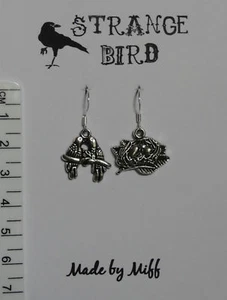 The Birds & the Bees! earrings bird nest eggs lovebirds - Picture 1 of 2