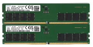 Samsung 64GB (2x 32GB) DDR5 UDIMM 4800MHz 288-Pin Desktop RAM M323R4GA3BB0-CQK - Afbeelding 1 van 1